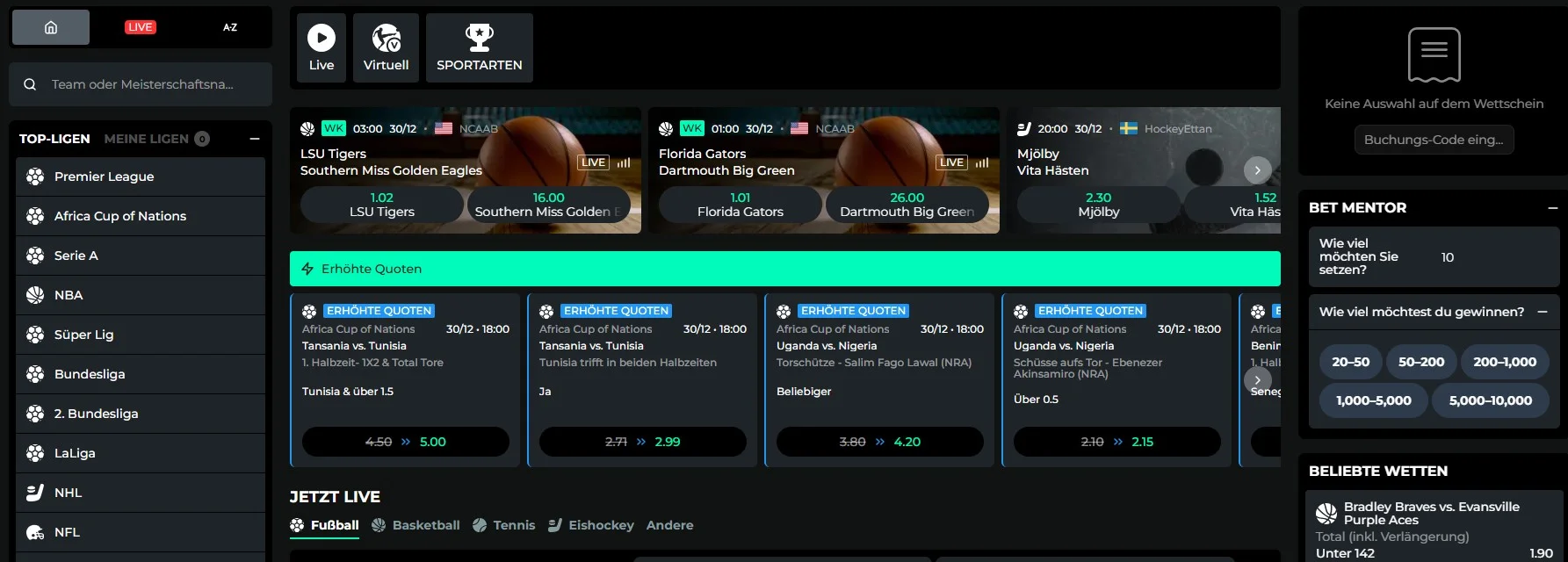 Royal Coala Casino Sportwetten