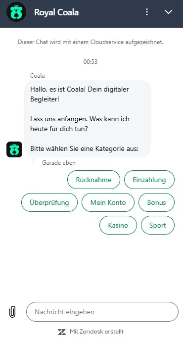Royal Coala Casino Kundensupport